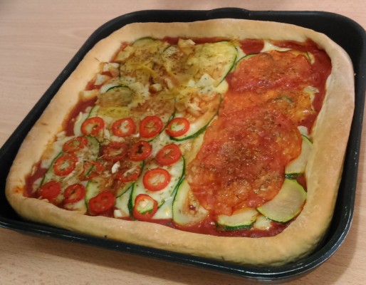 The dear, old, exquisite homemade PIZZA