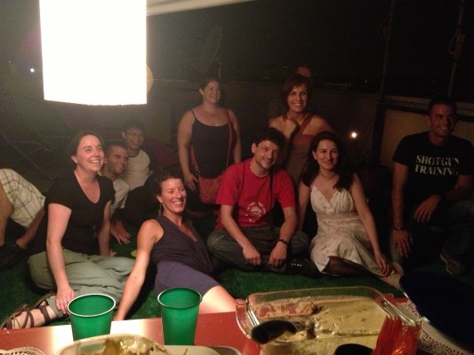 Susanna with guests